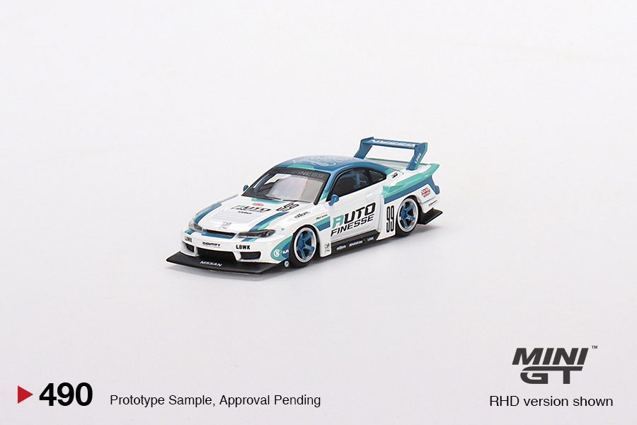 MINI GT No.490 Nissan LB-Super Silhouette S15 SILVIA Auto Finesse RHD MGT00490-R