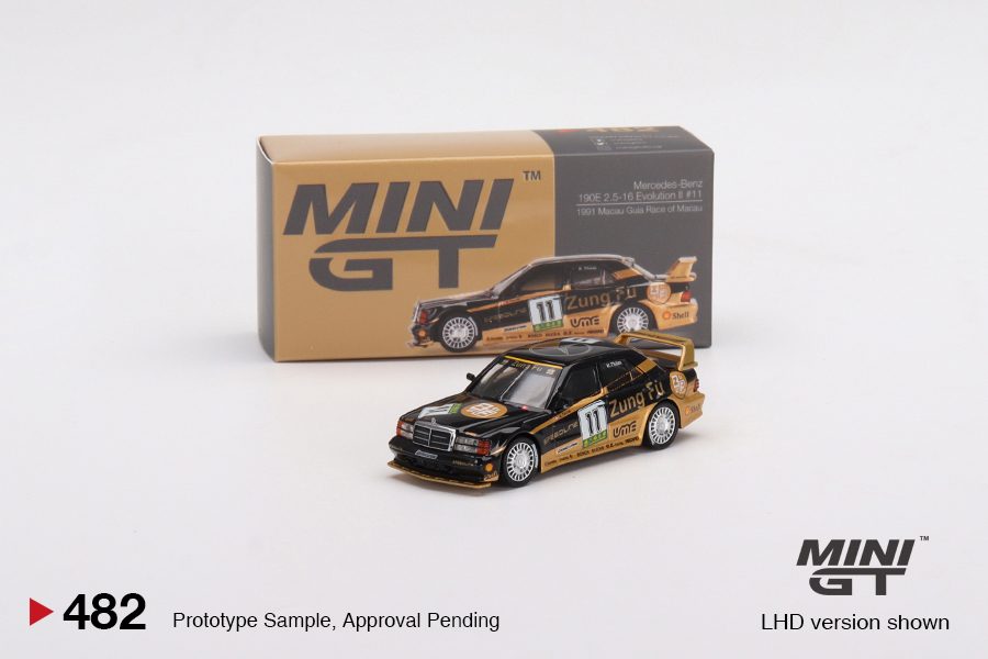 MINI GT Mercedes-Benz 190E 2.5-16 Evolution II 1991 Macau Guia Race of Macau AMG/Zung Fu 3 Cars Set MGTS0003
