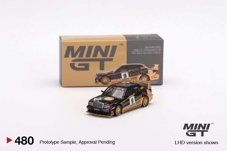 MINI GT Mercedes-Benz 190E 2.5-16 Evolution II 1991 Macau Guia Race of Macau AMG/Zung Fu 3 Cars Set MGTS0003