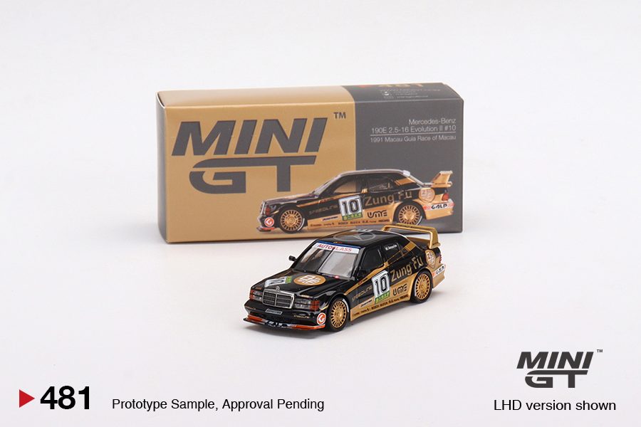 MINI GT Mercedes-Benz 190E 2.5-16 Evolution II 1991 Macau Guia Race of Macau AMG/Zung Fu 3 Cars Set MGTS0003