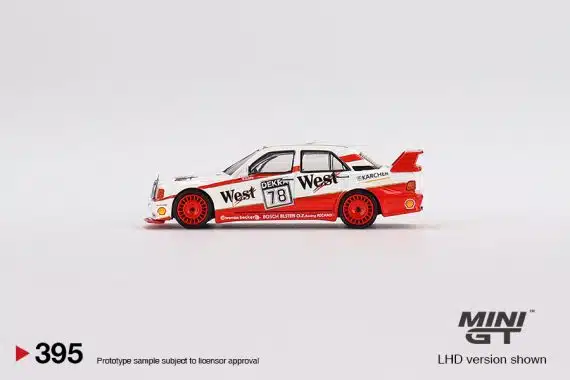 MINI GT No.395 Mercedes-Benz 190E 2.5 16 Evolution II 1991 DTM #78 Lohr LHD MGT00395-L