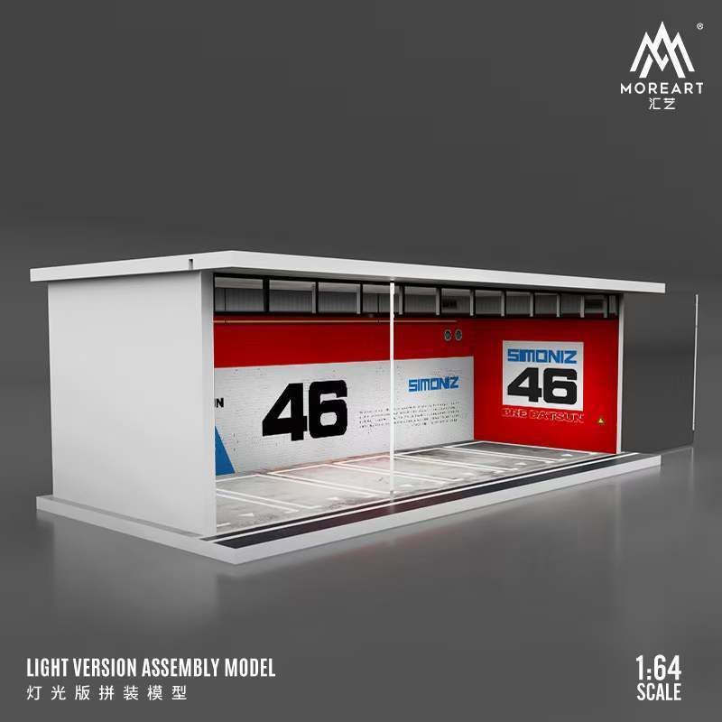 MOREART 1/64 Datsun Parking Garage Diorama with LED lights