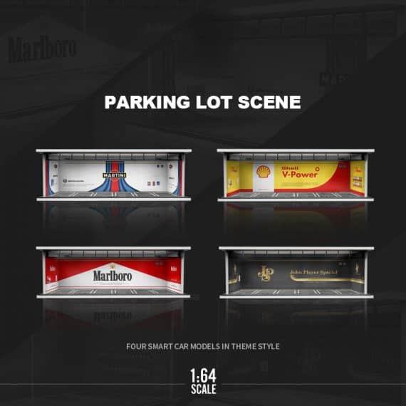 MOREART 1/64 Martini Parking Garage Diorama with LED lights