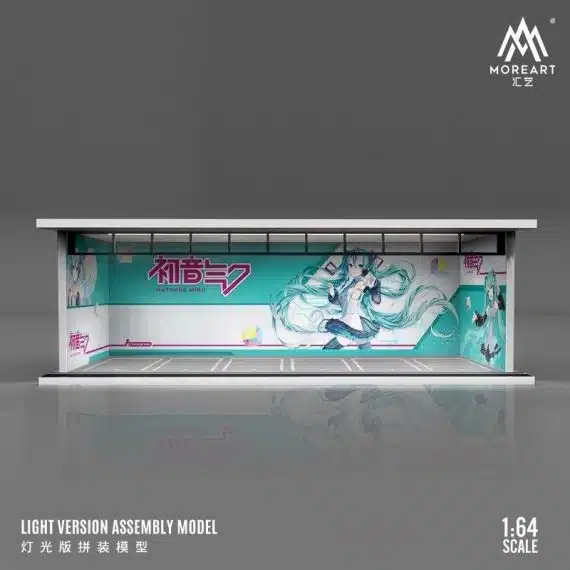 MOREART 1/64 Hatsune Miku Parking Garage Diorama with LED lights