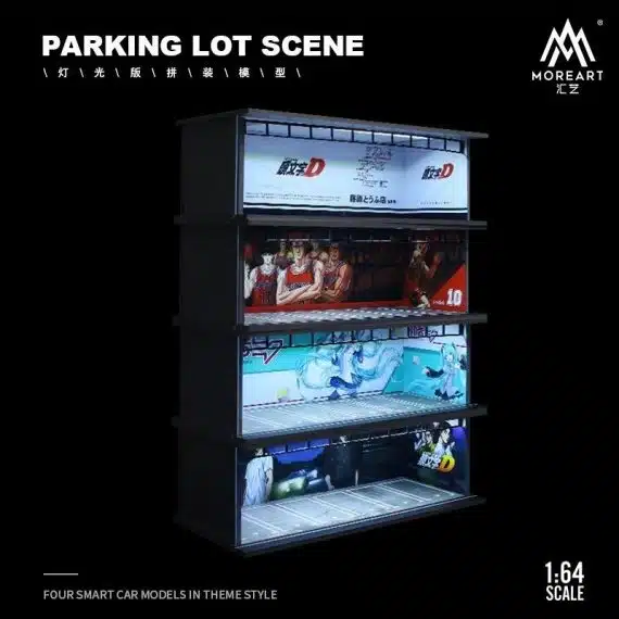 MOREART 1/64 Hatsune Miku Parking Garage Diorama with LED lights