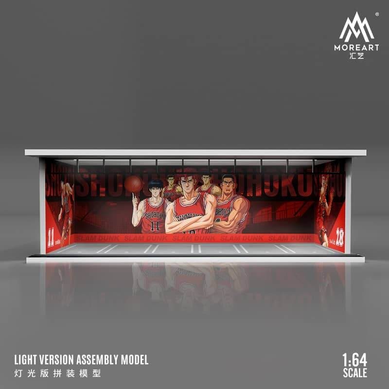 MOREART 1/64 Dunk master Parking Garage Diorama with LED lights