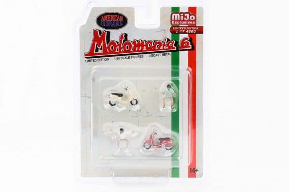 American Diorama 1/64 miJo Exclusives MotoMania 6 Metal Figures Set Limited Edition AD-76515MJ