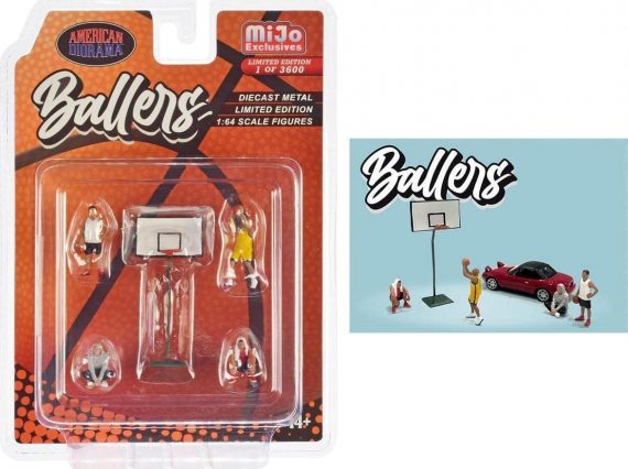 American Diorama 1/64 miJo Exclusives Ballers Metal Figures Set Limited Edition AD-76516MJ