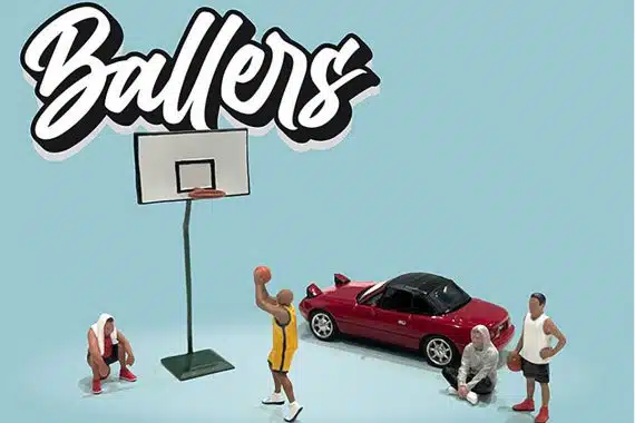 American Diorama 1/64 miJo Exclusives Ballers Metal Figures Set Limited Edition AD-76516MJ