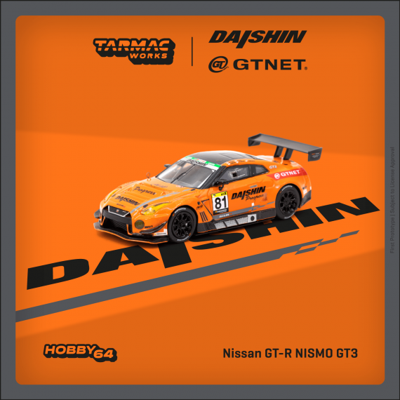 Tarmac Works 1/64 HOBBY64 Nissan GT-R NISMO GT3 Super Taikyu Series 2021 Fuji 24 hours 2021 Winner GTNET Motor Sports