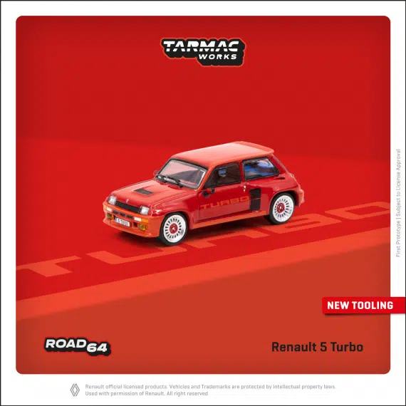 Tarmac Works 1/64 ROAD64 Renault 5 Turbo Red