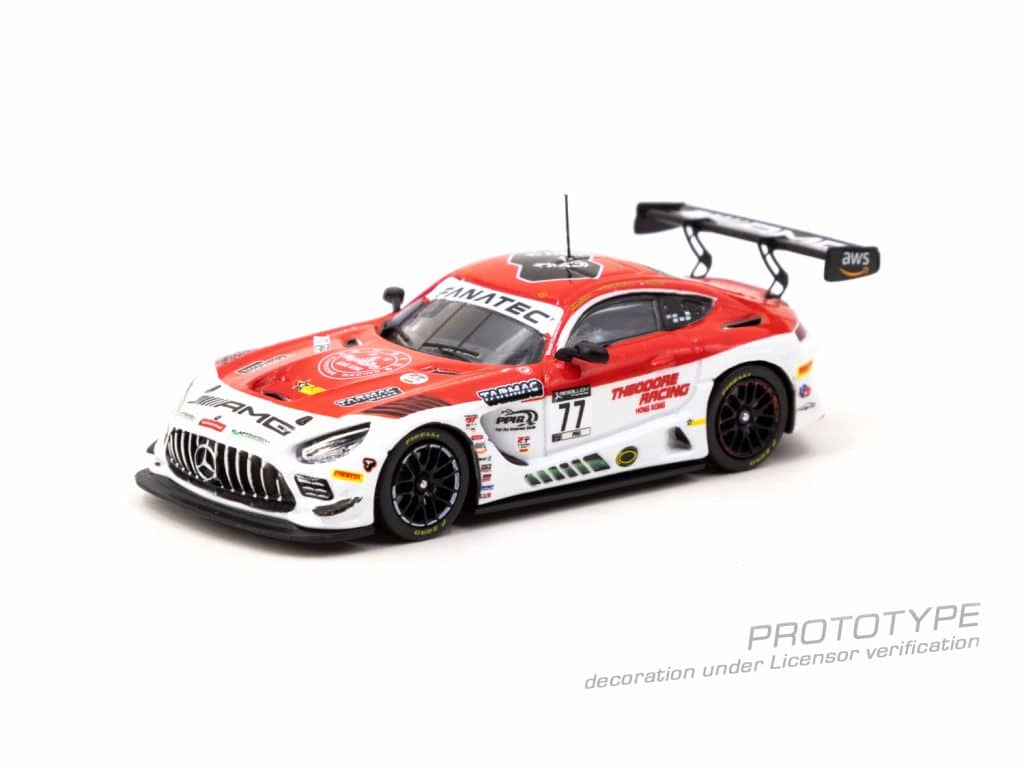 Tarmac Works 1/64 HOBBY64 Mercedes-AMG GT3 Indianapolis 8 Hour 2022 Winner Craft-Bamboo Racing R. Marciello / D. Juncadella / D. Morad
