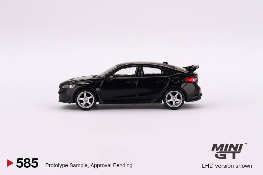 MINI GT No.585 Honda Civic Type R Crystal Black Pearl 2023 W/ Advan GT Wheel RHD MGT00585-R