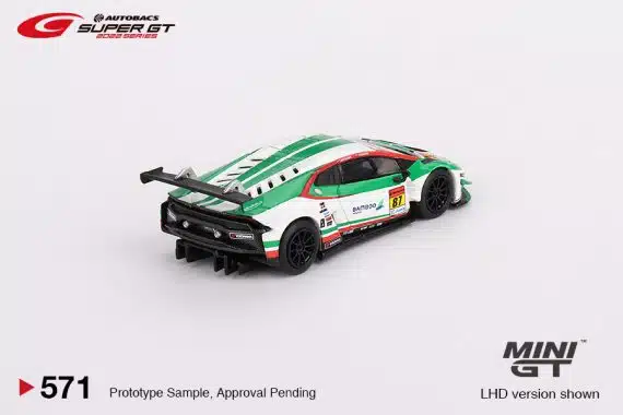 MINI GT No.571 Lamborghini Huracán GT3 EVO #87 JLOC 2022 Super GT Series - Japan Exclusive