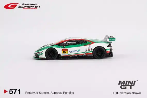 MINI GT No.571 Lamborghini Huracán GT3 EVO #87 JLOC 2022 Super GT Series - Japan Exclusive