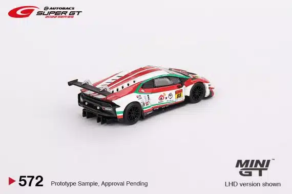 MINI GT No.571 Lamborghini Huracán GT3 EVO #88 JLOC 2022 Super GT Series - Japan Exclusive