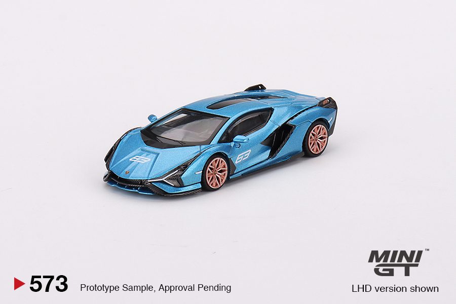 MINI GT No.573 Lamborghini Sián FKP 37  Ble Aegir LHD MGT00573-L
