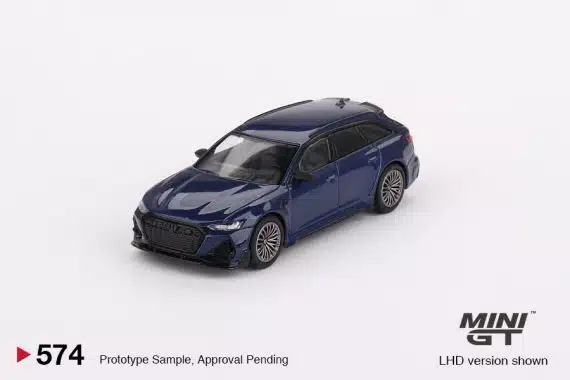 MINI GT No.574 Audi ABT RS6-R Navarra Blue Metallic LHD MGT00574-L