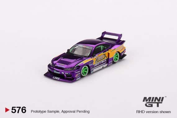MINI GT No.576 Nissan S15 SILVIA LB-Super Silhouette #555 2022 Formula Drift Japan RHD MGT00576-R