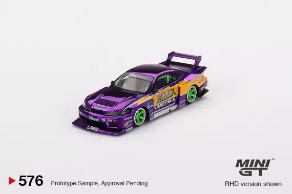 MINI GT No.576 Nissan S15 SILVIA LB-Super Silhouette #555 2022 Formula Drift Japan RHD MGT00576-R