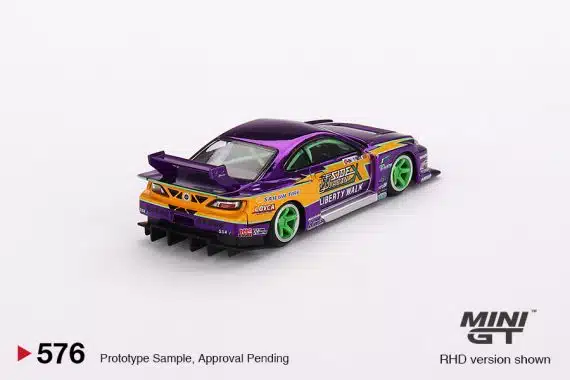 MINI GT No.576 Nissan S15 SILVIA LB-Super Silhouette #555 2022 Formula Drift Japan RHD MGT00576-R