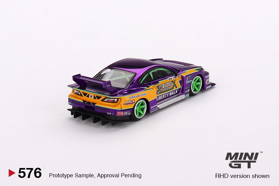 MINI GT No.576 Nissan S15 SILVIA LB-Super Silhouette #555 2022 Formula Drift Japan RHD MGT00576-R