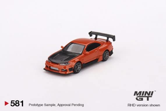 MINI GT No.581 Nissan Silvia S15 D-MAX  Metallic Orange RHD MGT00581-R