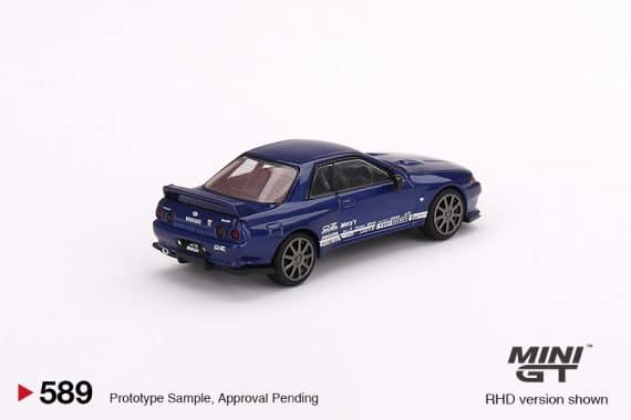 MINI GT No.589 Nissan Skyline GT-R Top Secret  VR32 Metallic Blue