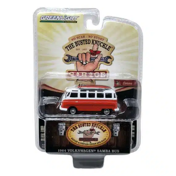 Greenlight 1/64 The Busted Knuckle Garage Series 2 - 1964 Volkswagen Samba Bus 39120-D