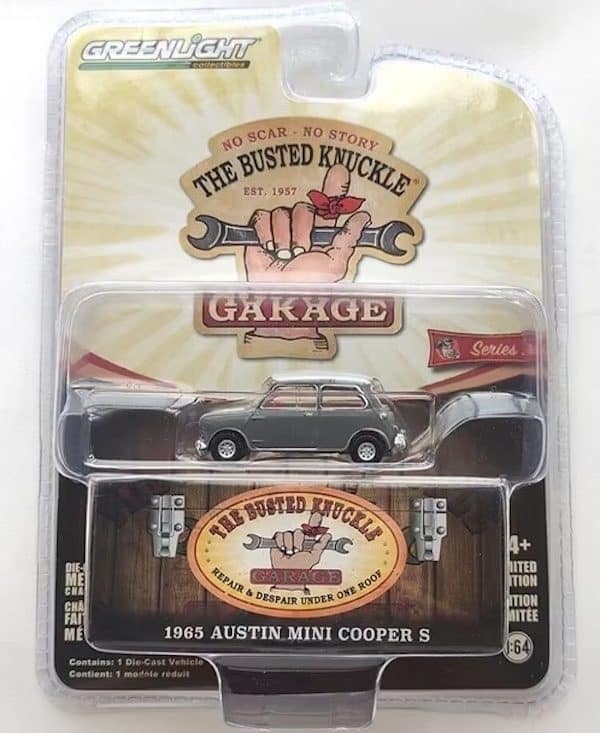 Greenlight 1/64 The Busted Knuckle Garage Series 2 - 1965 Austin MINI Cooper S 39120-E
