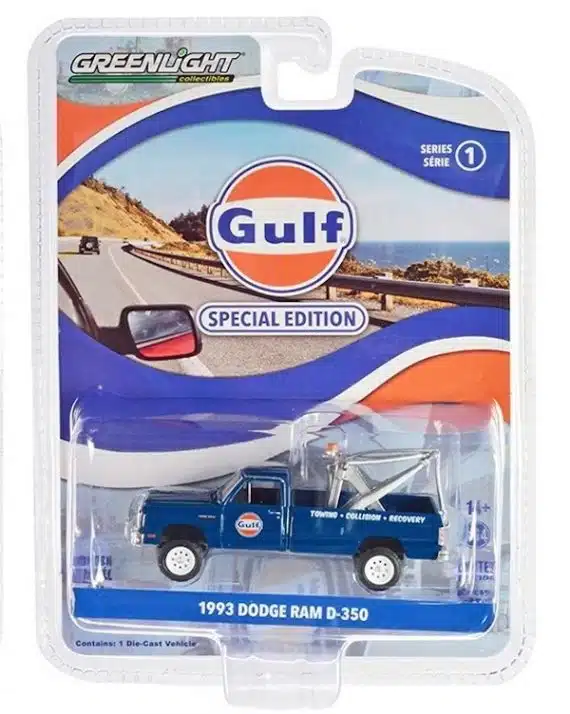 Greenlight 1/64 Gulf Special Edition Series 1 - 1993 Dodge Ram D-350 41135-F