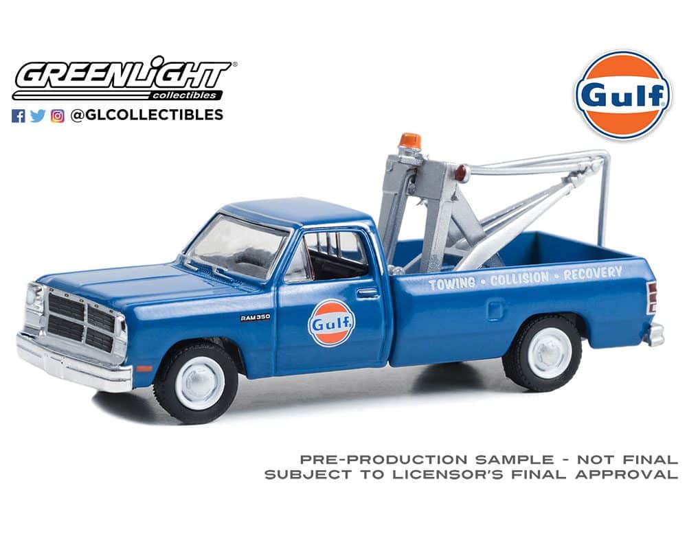 Greenlight 1/64 Gulf Special Edition Series 1 - 1993 Dodge Ram D-350 41135-F