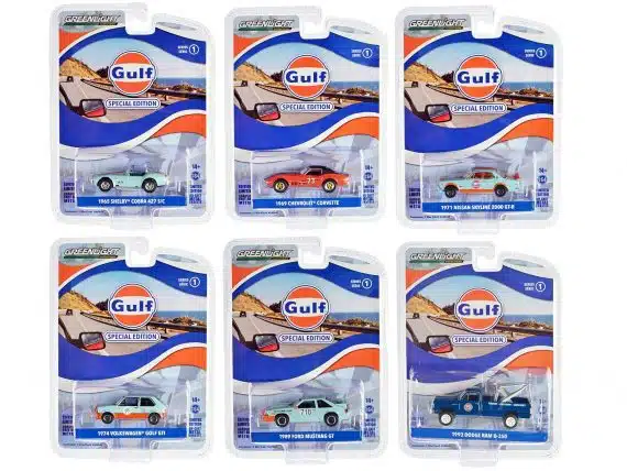Greenlight 1/64 Gulf Special Edition Series 1 - 1989 Ford Mustang GT 41135-E