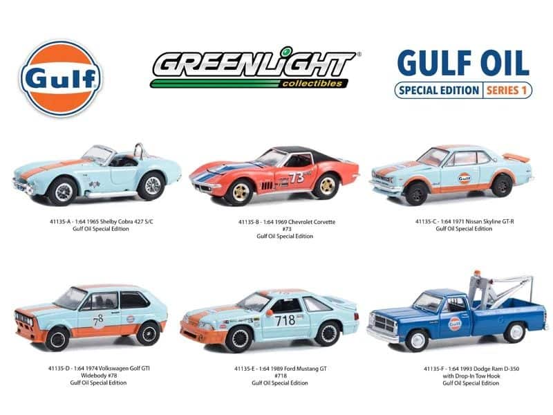 Greenlight 1/64 Gulf Special Edition Series 1 - 1974 Volkswagen Golf GTI 41135-D