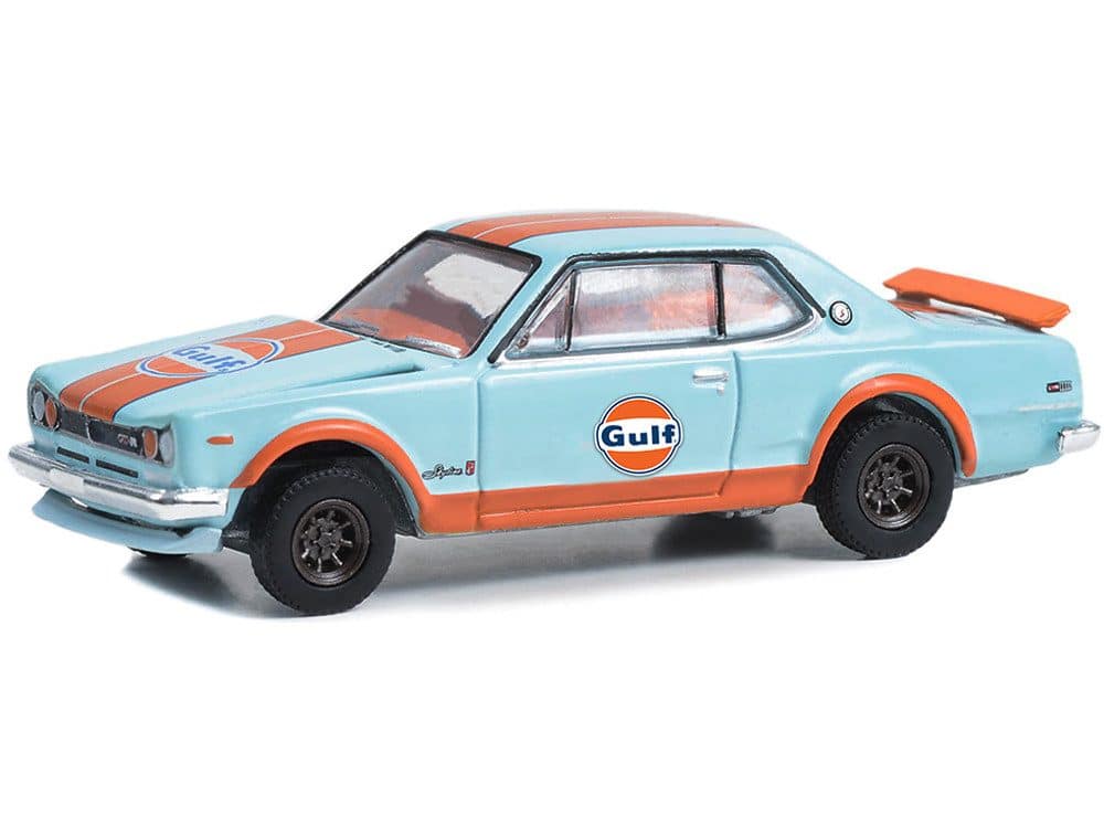 Greenlight 1/64 Gulf Special Edition Series 1 - 1971 Nissan Skyline 2000 GT-R 41135-C