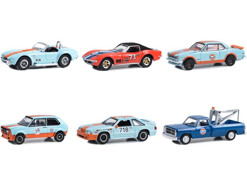 Greenlight 1/64 Gulf Special Edition Series 1 - 1969 Chevrolet Corvette 41135-B