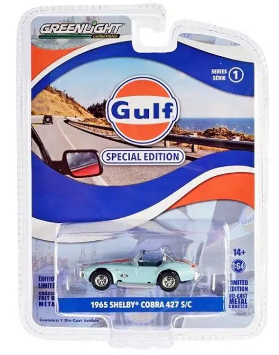 Greenlight 1/64 Gulf Special Edition Series 1 - 1965 Shelby Cobra 427 S/C 41135-A