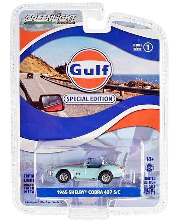 Greenlight 1/64 Gulf Special Edition Series 1 - 1965 Shelby Cobra 427 S/C 41135-A