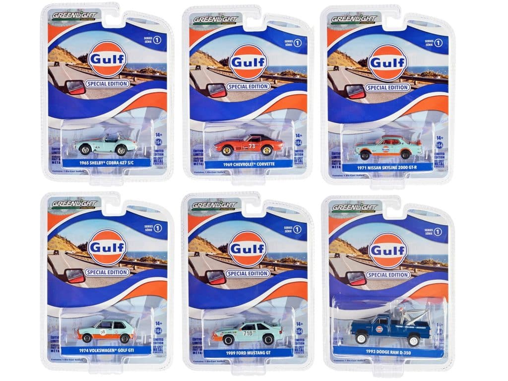 Greenlight 1/64 Gulf Special Edition Series 1 - 1965 Shelby Cobra 427 S/C 41135-A