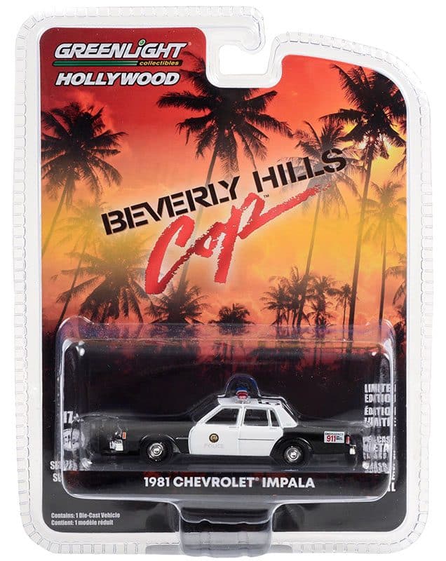 Greenlight 1/64 Hollywood Series 39 Beverly Hills Cop 1981 Chevrolet Impala 44990-B