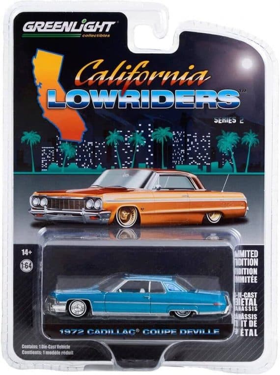 Greenlight 1/64 California Lowriders Series 2 - 1972 Cadillac Coupe Deville 63030-E