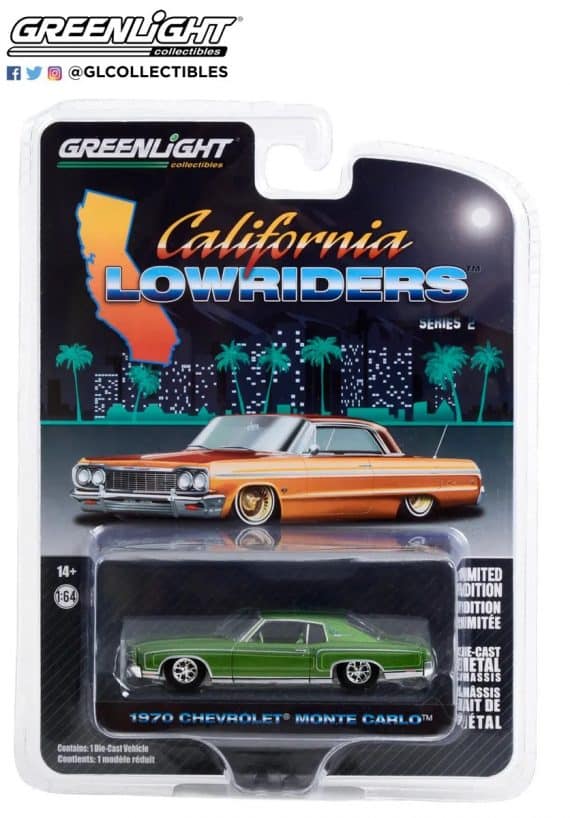 Greenlight 1/64 California Lowriders Series 2 - 1970 Chevrolet Monte Carlo 63030-D