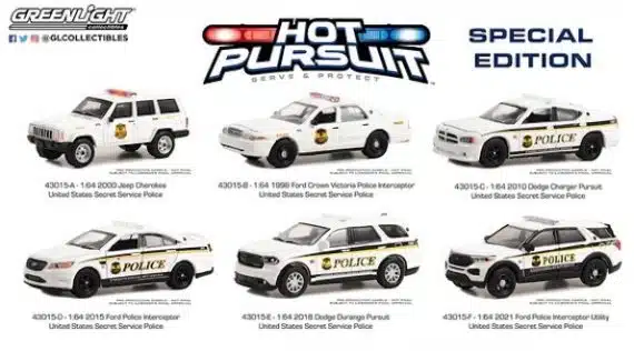 Greenlight 1/64 Exclusive Hot Pursuit Limited Edition 2015 Ford Police Interceptor 43015-D
