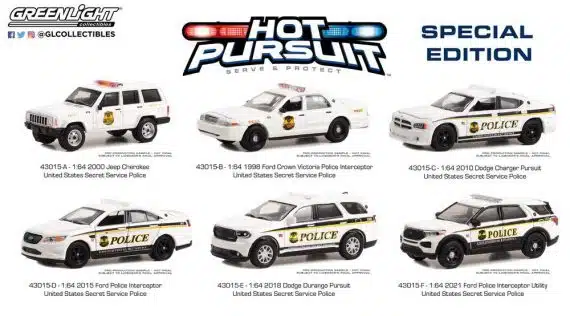 Greenlight 1/64 Exclusive Hot Pursuit Limited Edition 2010 Dodge Charger Pursuit 43015-C