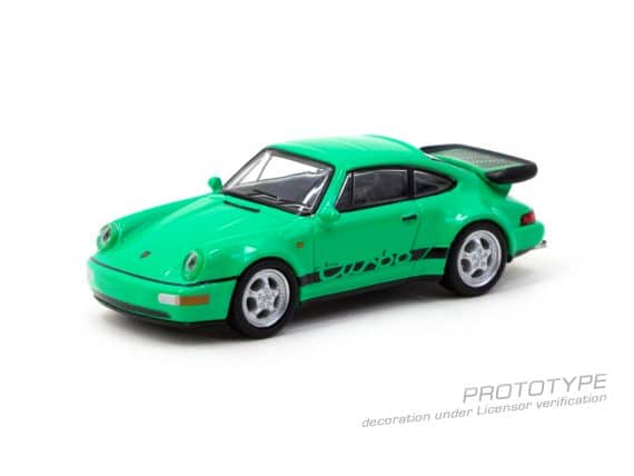 Tarmac Works 1/64 COLLAB64 Porsche 911 Turbo Green T64S-009-GR