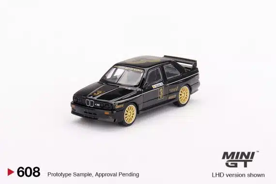 MINI GT No.608 BMW M3 #3 JPS Team BMW 1987 ATCC Championship Winner Australia Exclusive LHD MGT00608-L