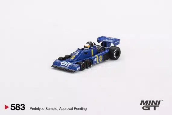 MINI GT No.583 Tyrrell P34 #3 Jody Scheckter 1976 Swedish GP Winner LHD MGT00583-L