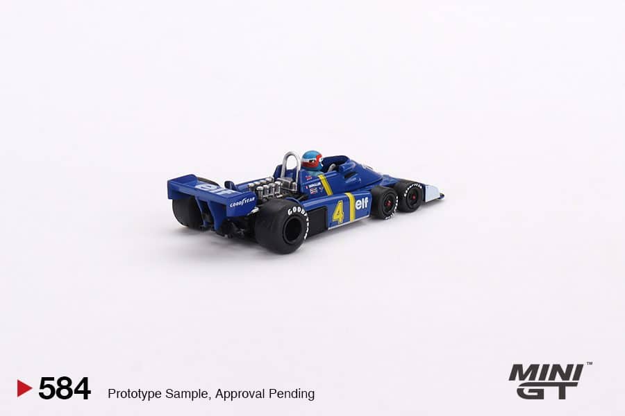 MINI GT No.584 Tyrrell P34 #4 Patrick Depailler 1976 Swedish GP 2nd Place LHD MGT00584-L