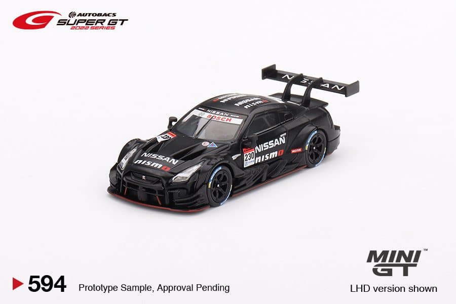 MINI GT No.594 Nissan GT-R Nismo GT500 2021 Prototype #230 Super GT Series Japan Exclusive LHD MGT00594-L