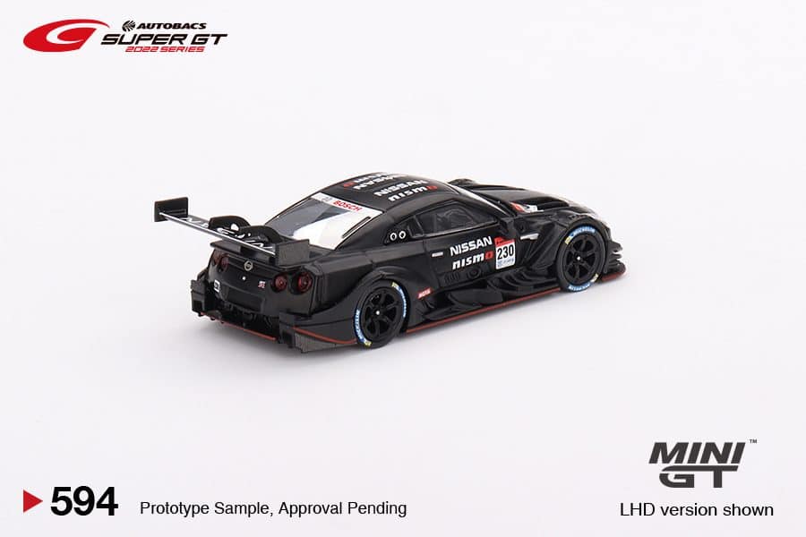 MINI GT No.594 Nissan GT-R Nismo GT500 2021 Prototype #230 Super GT Series Japan Exclusive LHD MGT00594-L
